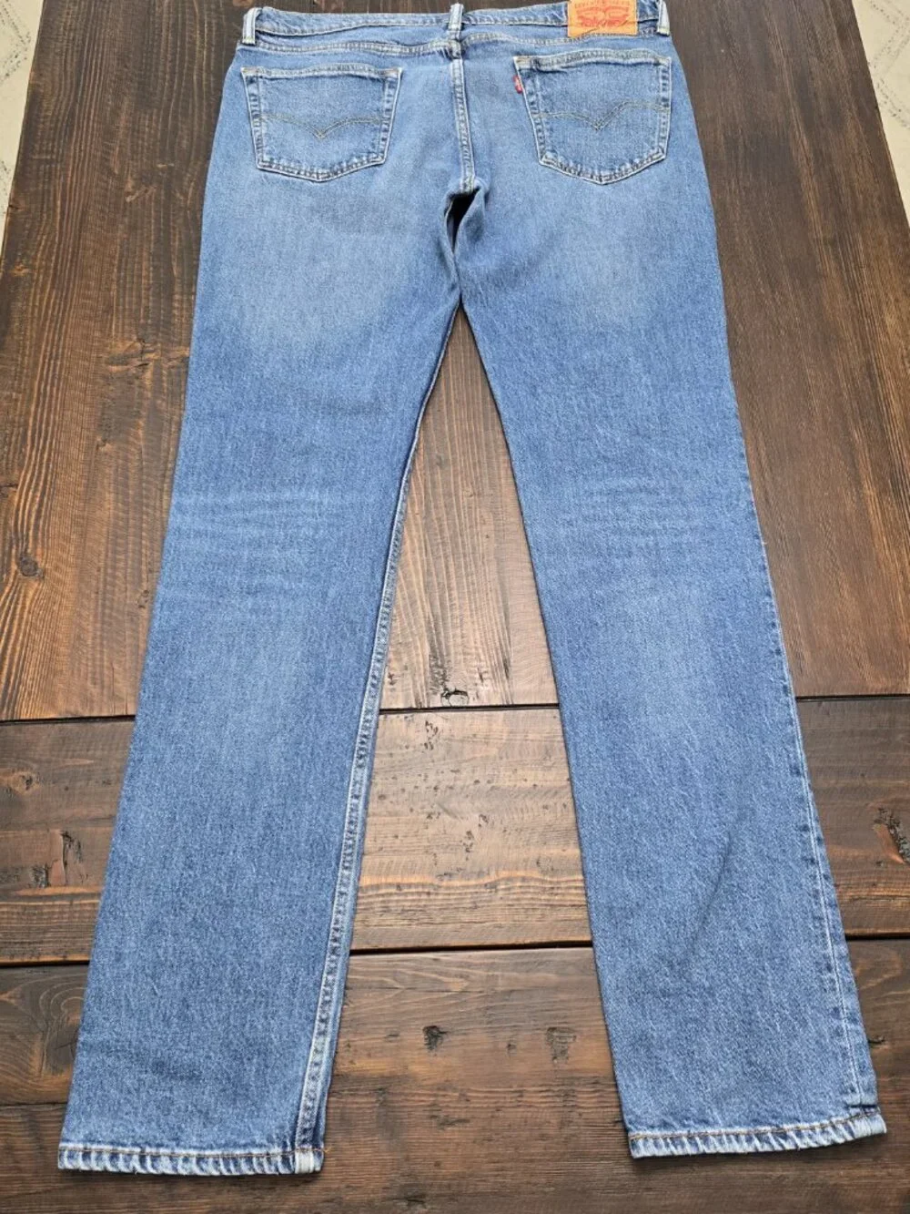Levis 511 Mens Jeans 36x36 Fits 36x35 Slim Fit Straight Medium Wash Blue Denim